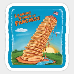 Leaning Tower of Pancakes Sticker